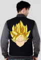 Dragon Ball Goku SSJ - Bluza męska college baseball