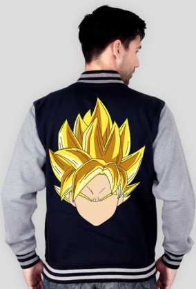 Dragon Ball Goku SSJ - Bluza męska college baseball