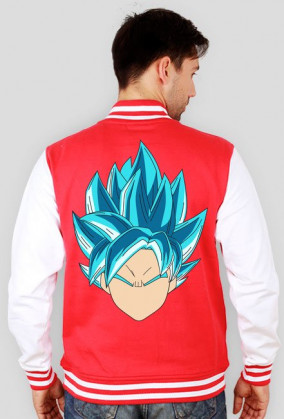 Dragon Ball Goku Super Sayian Blue - Bluza męska college baseball
