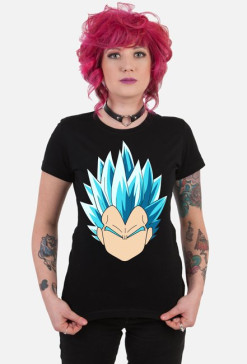 Dragon Ball Vegeta Super Sayian Blue - T-shirt damski