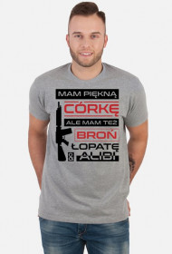 Mam piękną córkę_kubek_koszulka męska