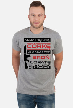 Mam piękną córkę_kubek_koszulka męska