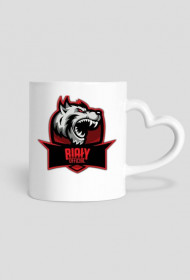 Kubek z uchem w kształcie serca