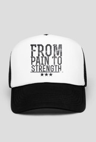 Czapka z daszkiem typu TRUCKER "FROM PAIN TO STRENGTH"