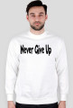 Bluza z Napisem Never Give Up