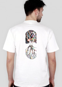 Ying-Yang Tree T-shirt Biały Hard Art