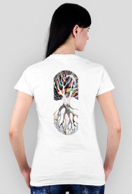 Ying-Yang Tree T-shirt Biały Hard Art