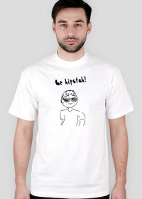 Koszulka Be hipstah! - Fanart by Toopis (Męska, Biała)