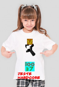 Koszulka I'm hatdcore -  dziwczyna  biała