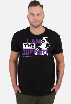 I am the support_koszulka męska
