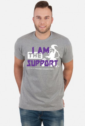 I am the support_koszulka męska
