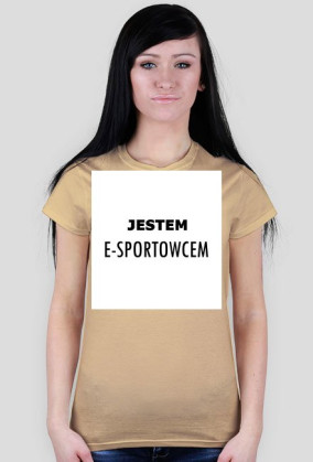JESTEM E-SPORTOWCEM - KOSZULKA DAMSKA
