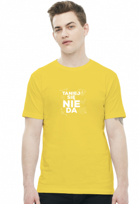 TANIEJ SIĘ NIE DA - białe logo
