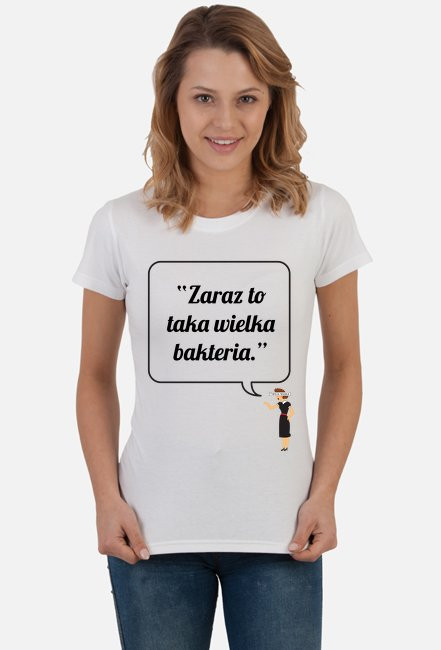 KOSZULKA DAMSKA BAKTERIA WZÓR 1