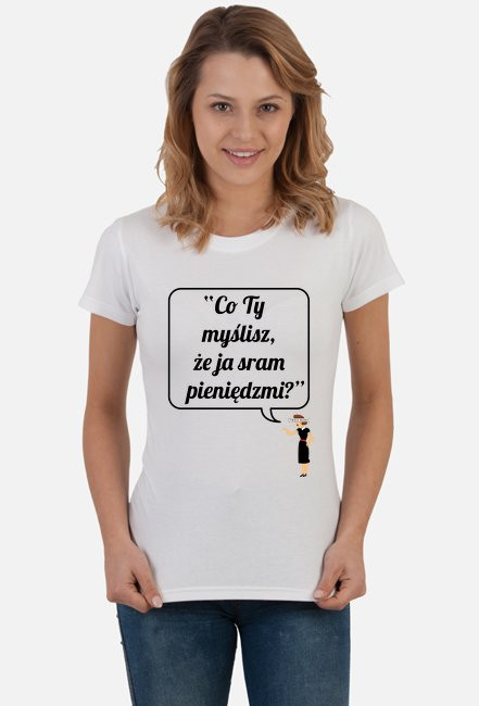 KOSZULKA DAMSKA PIENIĄDZE WZÓR 1