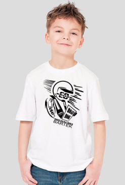 T-Shirt Kids Black Logo - Bartek Michalski Rally Co-Driver