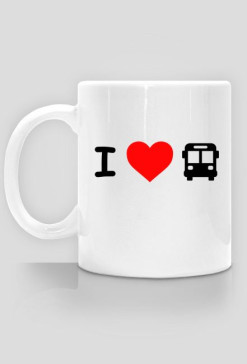 Kubek I LOVE BUSES