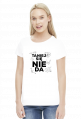 TANIEJ SIĘ NIE DA - damska / czarne logo