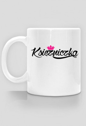 Księżniczka (kubek) ciemna grafika
