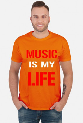 KOSZULKA MUSIC IS MY LIFE - funpal męska
