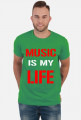 KOSZULKA MUSIC IS MY LIFE - funpal męska