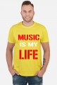 KOSZULKA MUSIC IS MY LIFE - funpal męska