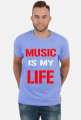 KOSZULKA MUSIC IS MY LIFE - funpal męska