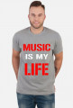KOSZULKA MUSIC IS MY LIFE - funpal męska