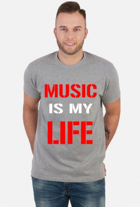 KOSZULKA MUSIC IS MY LIFE - funpal męska