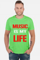 KOSZULKA MUSIC IS MY LIFE - funpal męska
