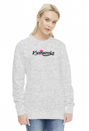 Księżniczka (bluza damska) ciemna grafika