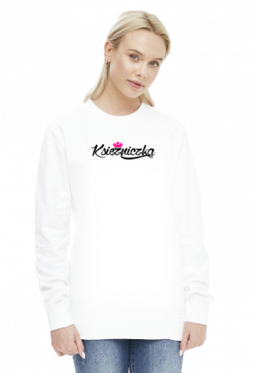 Księżniczka (bluza damska) ciemna grafika