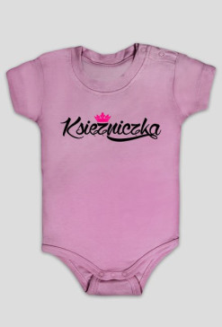 Księżniczka (body niemowlęce) ciemna grafika