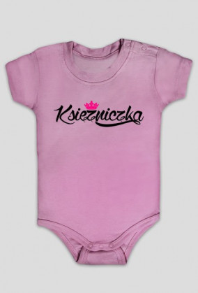 Księżniczka (body niemowlęce) ciemna grafika