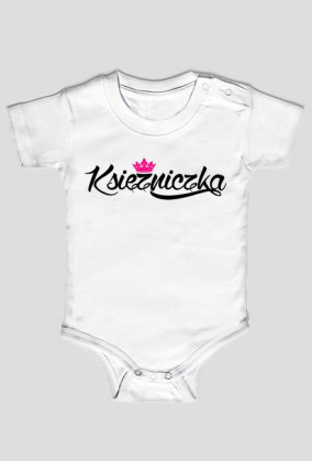 Księżniczka (body niemowlęce) ciemna grafika