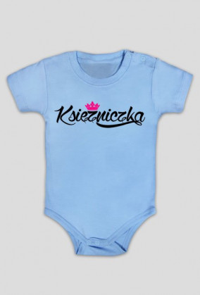 Księżniczka (body niemowlęce) ciemna grafika