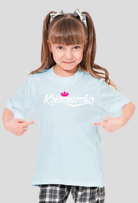 Księżniczka (koszulka dziewczęca) jasna grafika