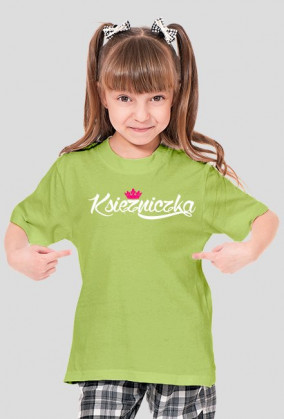 Księżniczka (koszulka dziewczęca) jasna grafika