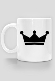 Kubek z czarnym logo