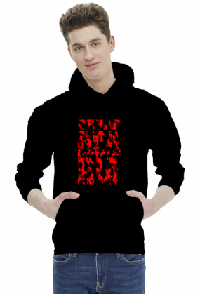 BLUZA Z KAPTUREM MĘSKA V0046-3