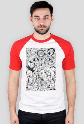 Koszulka Harajuku - Tshirt w mangę - Horror Daruma - Prezent dla otaku