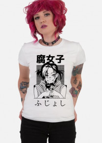 Koszulka Yaoi Fujoshi - Prezent dla fanki anime yaoi (Biała)