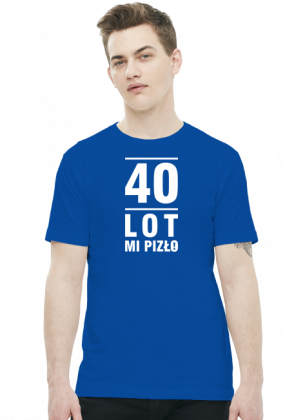 Koszulka z nadrukiem na 40 urodziny