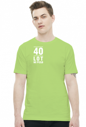 Koszulka z nadrukiem na 40 urodziny