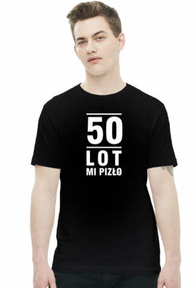 T-shirt z napisami na 50 urodziny