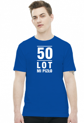 T-shirt z napisami na 50 urodziny