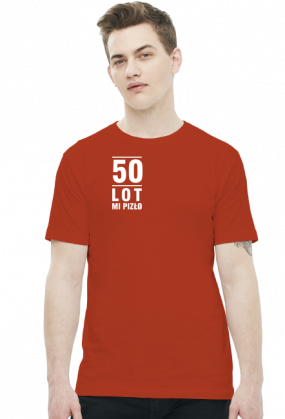 T-shirt z napisami na 50 urodziny