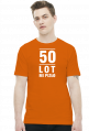 T-shirt z napisami na 50 urodziny