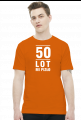 T-shirt z napisami na 50 urodziny