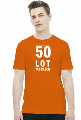 T-shirt z napisami na 50 urodziny